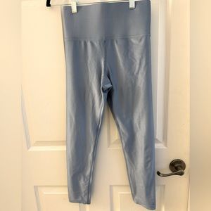 Carbon38 High Rise 7/8 Legging in Takara Shine | Denim Blue